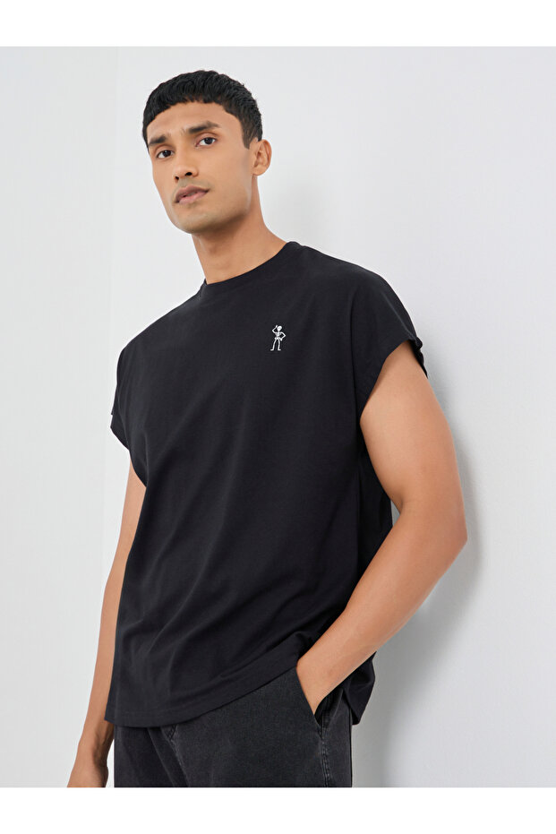 Minimal Print Minimal Cap Sleeve Tank