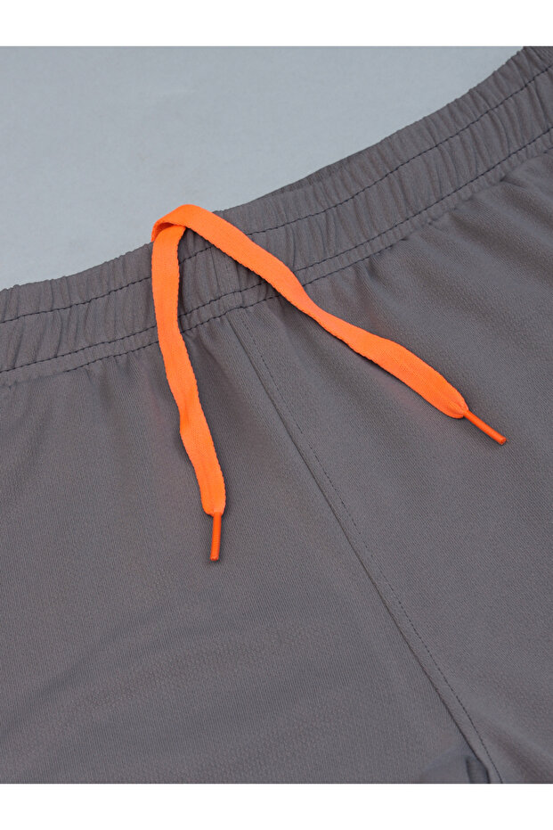 بنطال رياضي مطاطي سادة مع جيوب - 5