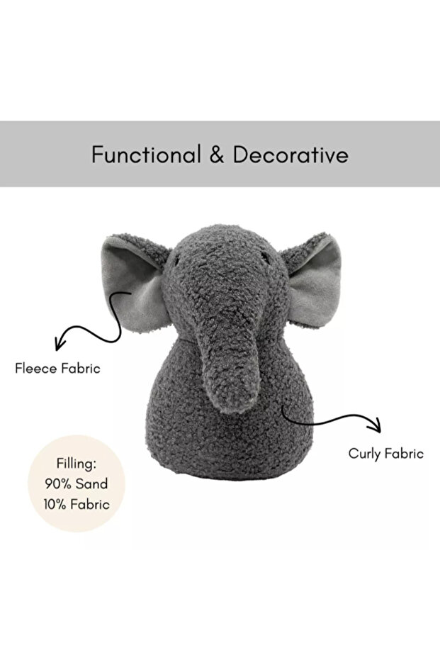 سدادة باب مرجحة على شكل فيل - 3