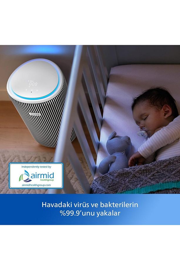 Drmz En Temiz Versunix 3200 Serisi Hava Temizleyici,Uzaktan Kontrol,NanoProtect HEPA,15 dB - 5