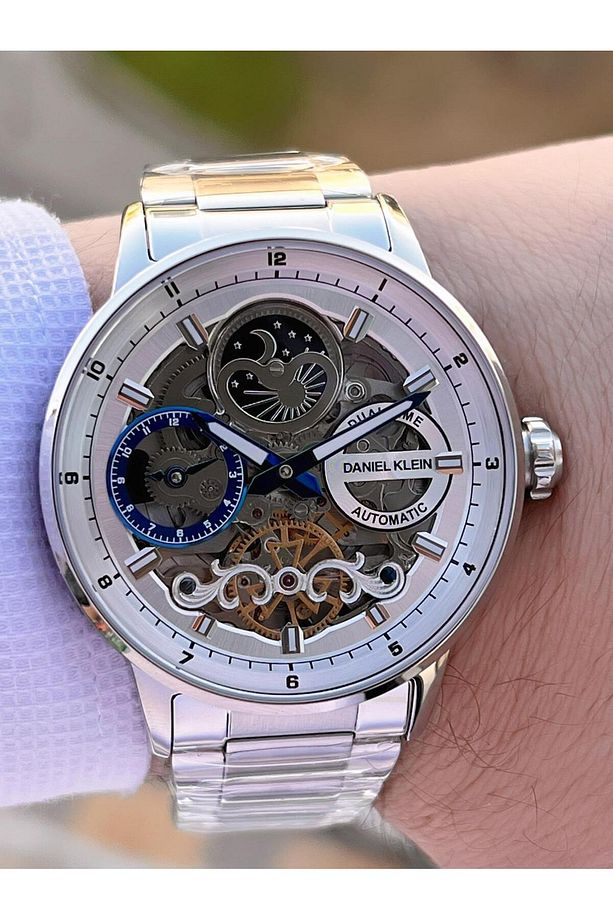Otomatik&Kurmalı Ay Ve Güneş Kadran Dual Time Özelikli Erkek Kol Saati EDK.14043.1 - 3