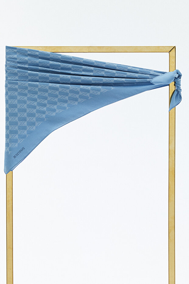 SS Logolu Monogram Eşarp - 6