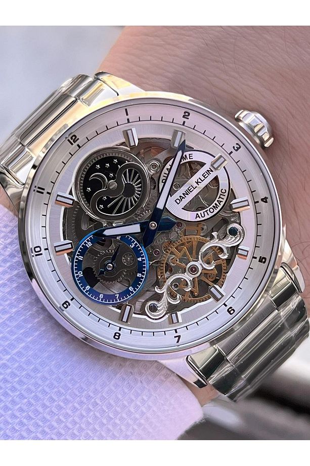 Otomatik&Kurmalı Ay Ve Güneş Kadran Dual Time Özelikli Erkek Kol Saati EDK.14043.1 - 1