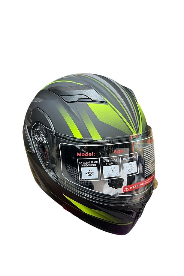 MOTOTEZ JİEKAİ JK902 LUX ÇENE AÇILIR MOTOSİKLET KASKI - 1