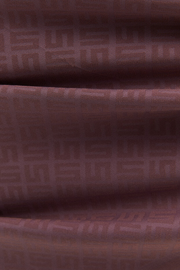 Logolu Çerçeveli Lyocell Eşarp - 7