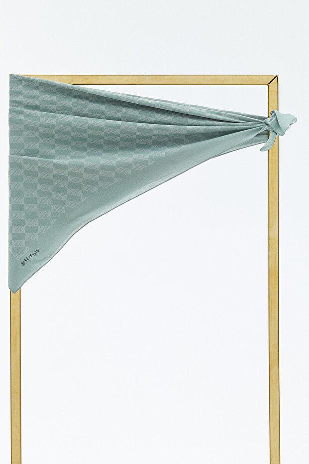 SS Logolu Monogram Eşarp - 6