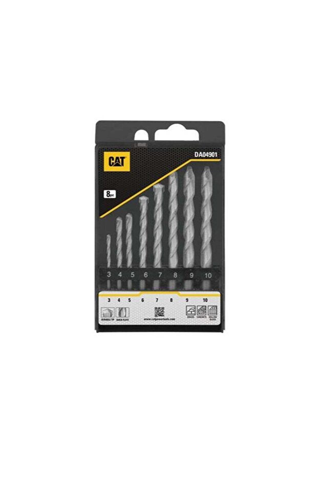 CAT DA04901 رؤوس مثقاب البناء ذات الأسطح الصلبة، 8 قطع - 1