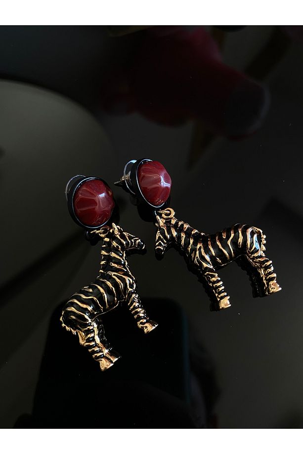 Marka model zebra küpe - 1