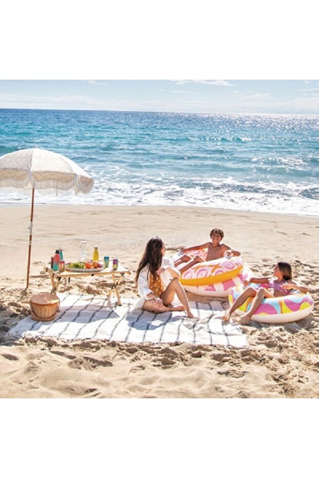 أنبوب قابل للنفخ بتصميم عتيق متعدد الألوان - 3