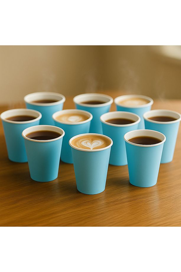 KARTON BARDAK 8 OZ 50'Lİ KAHVE ÇAY KAĞIT BARDAK - 1