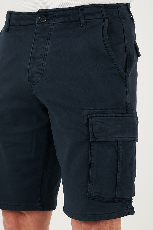 Streç Pamuklu Regular Fit Normal Bel Kargo Cepli Şort Erkek ŞORT 4510S79MILAN - 6