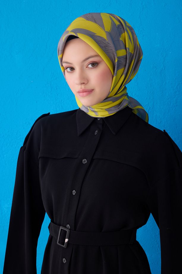 BELLİ SAF İPEK EŞARP 4123D (TWİLL)-57 - 1