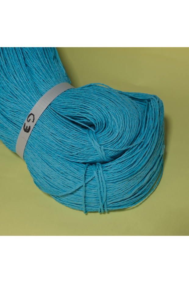 Çile Paper String Bag and Hobby Hand Knitting String G3 Blue 400-500 Gr
