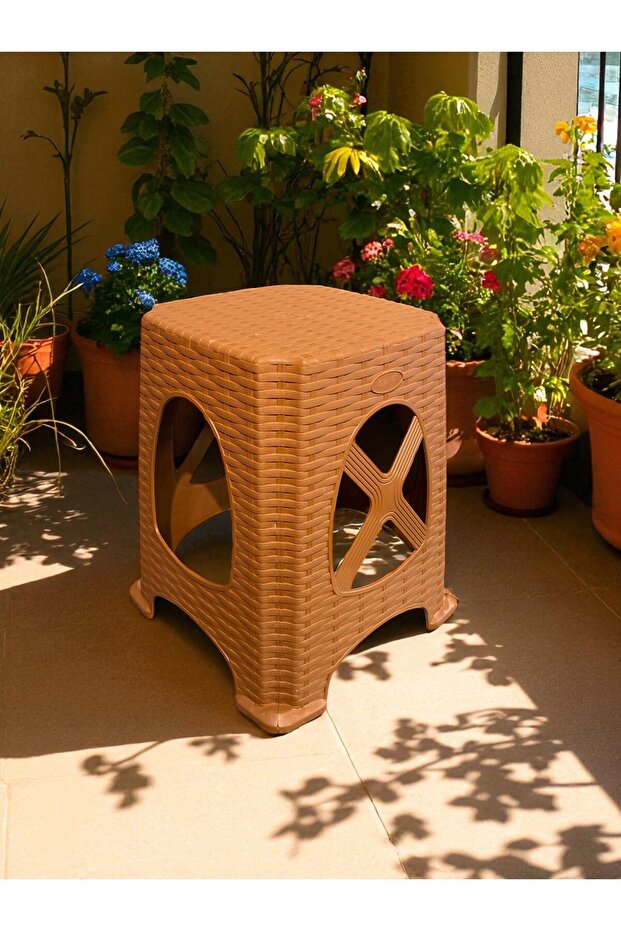 Plastik Tabure 6 Adet, 45cm Tabure, Çapraz Tabure - 3