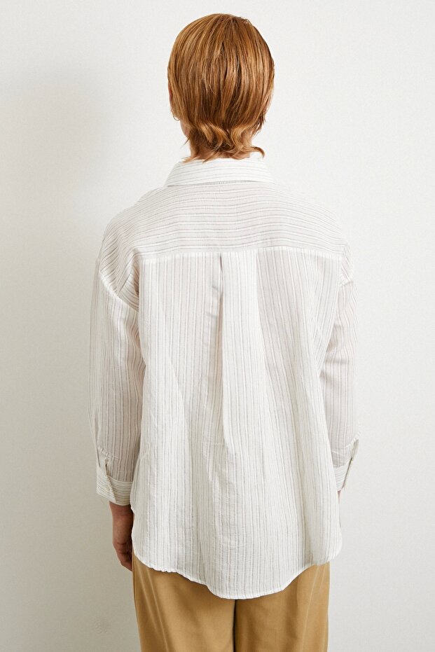Simetrik Çizgili Gömlek Taş - 6
