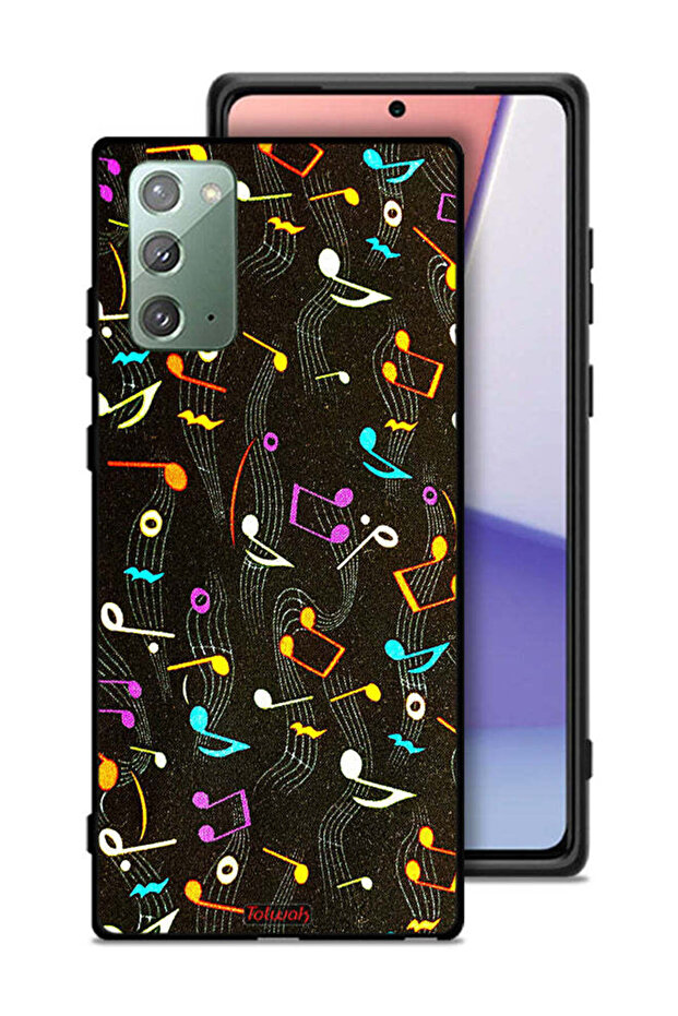 Samsung Galaxy Note 20 Protective Case Cover Music Fabric Pattern