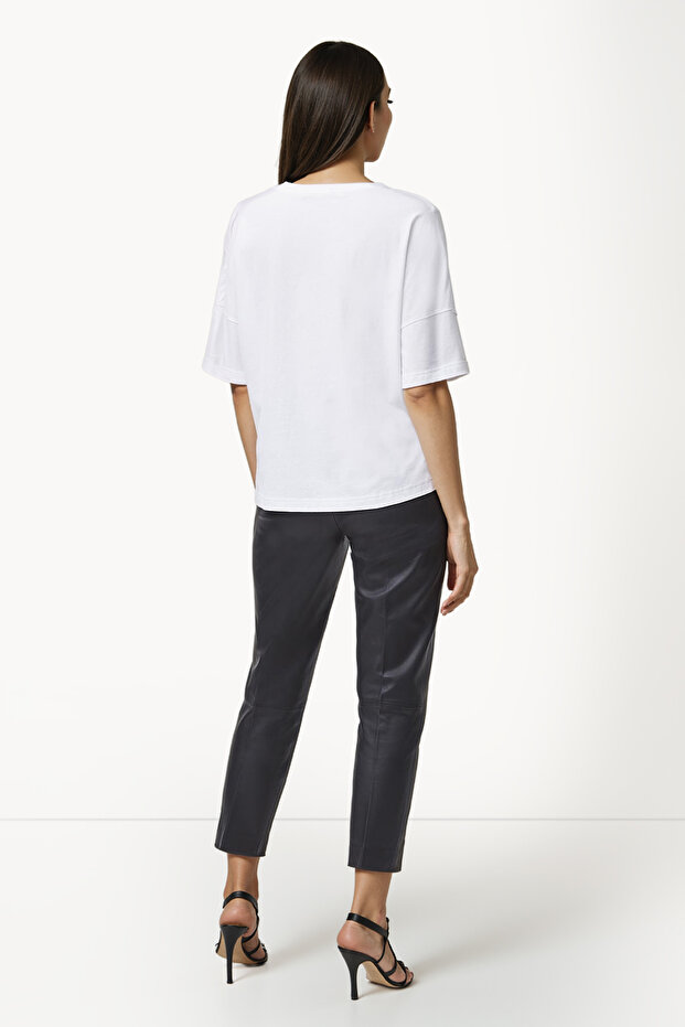 تي شيرت قطني أساسي برقبة دائرية - 4