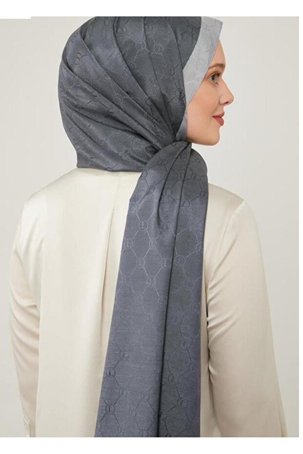 Halka Desen Monogram Şal - 2
