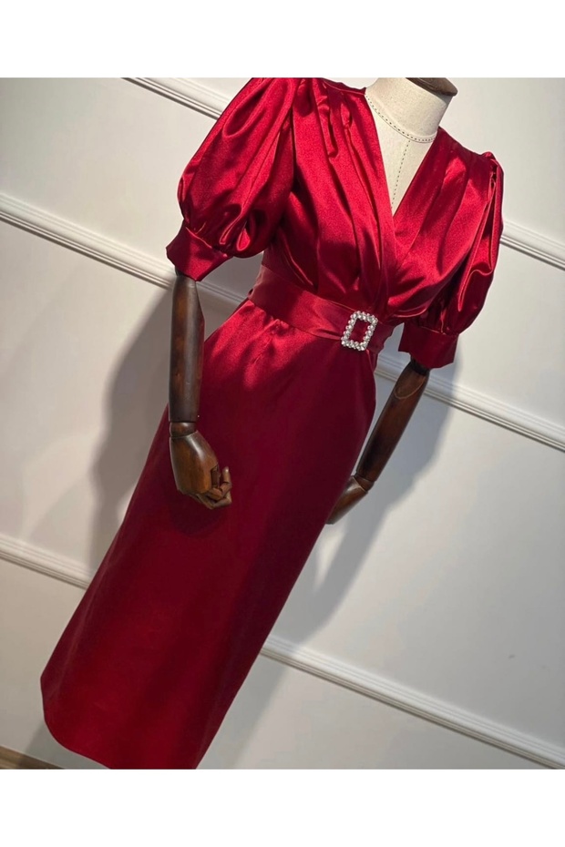 Sofya Bordo Elbise - 2