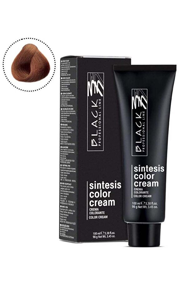 Black Sintesis Color Cream Titian Red 7.63 - Permanent Hair Colour with Vibrant Shades