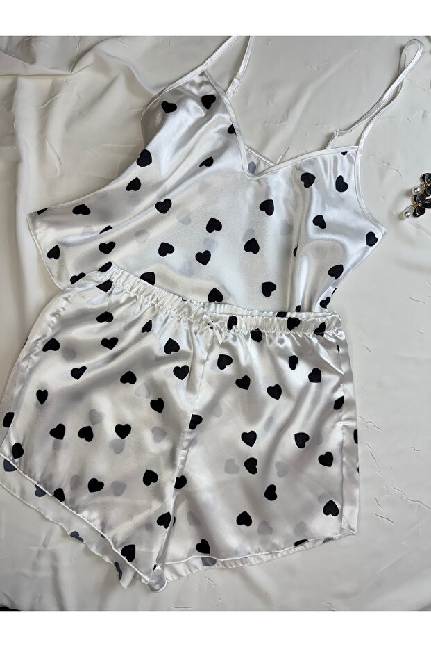 Adjustable Strap Satin Pajama Set