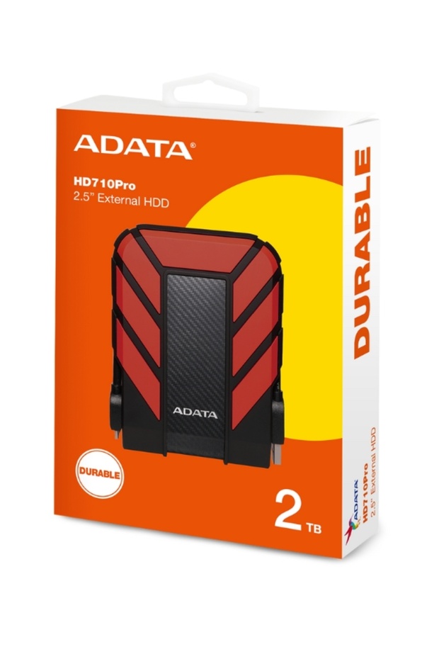 HD710 Pro DURABLE 2TB External HDD | Anti Shock Hard Drive Waterproof | Fast Data Transfer Rate - 3