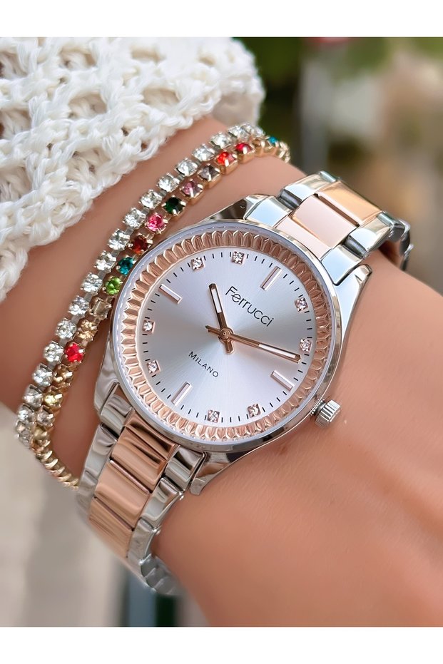 Steel Cord Women's Wristwatch 3 Atm Waterproof with 2 Years Warranty Mechanism
