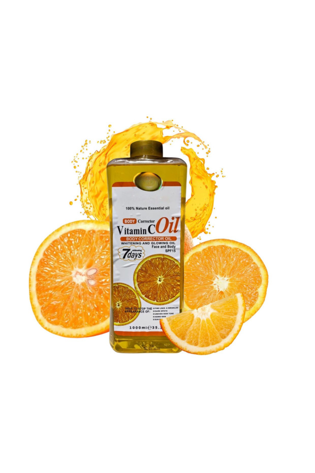 Gold Orange Vitamin C Brightening & Super Whitening Body Oil – 1000ml / 33 oz