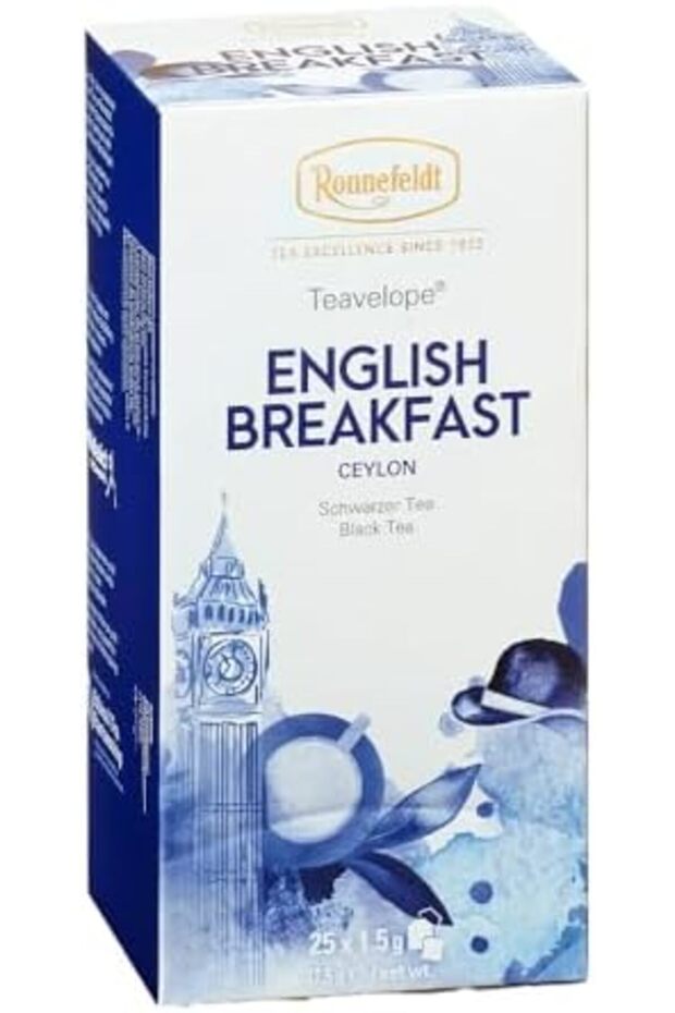 English Breakfast Teavelope, case of 6 boxes | Each box contains 25 tea bags