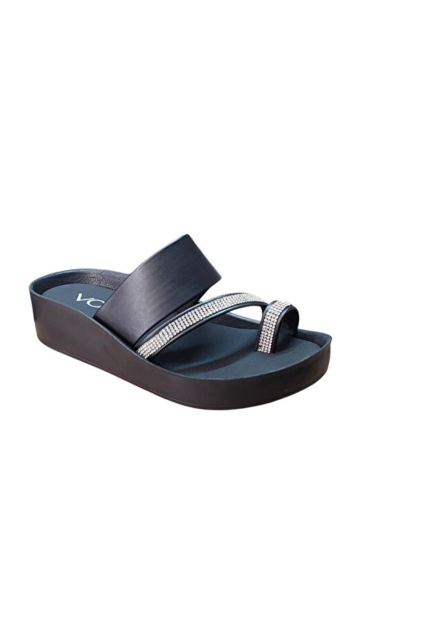 1400 181 Black Skin Stone Flip Flops Daily Anatomic Slippers