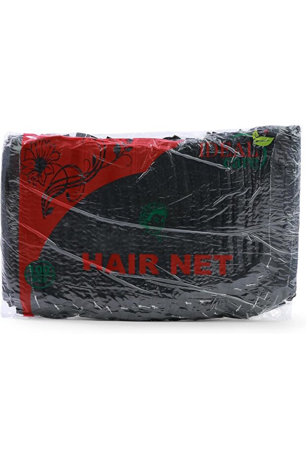 Ideal Care Disposable Hair Nets – Black | 100 Pcs | Non-Woven Chef Hairnets for Kitchen, Food Hand
