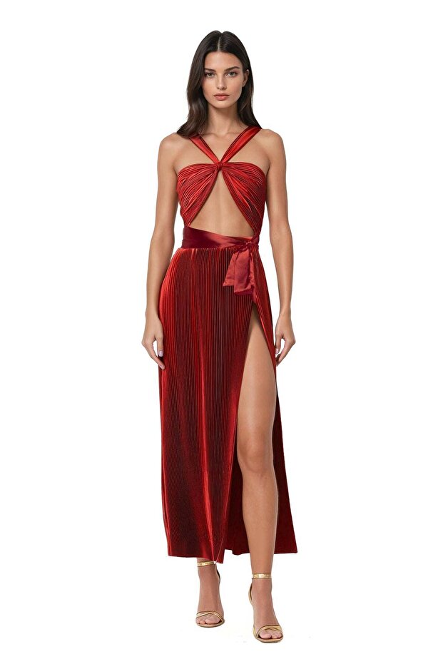 JAGGER MIDRIFF DEKOLTELİ ELBİSE - 1