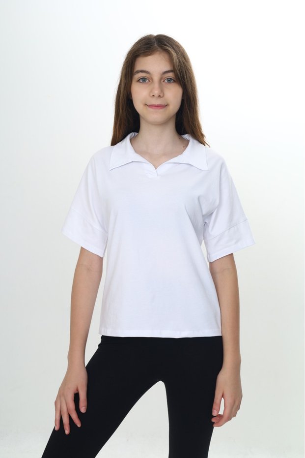 Girl's School Polo Neck T-Shirt