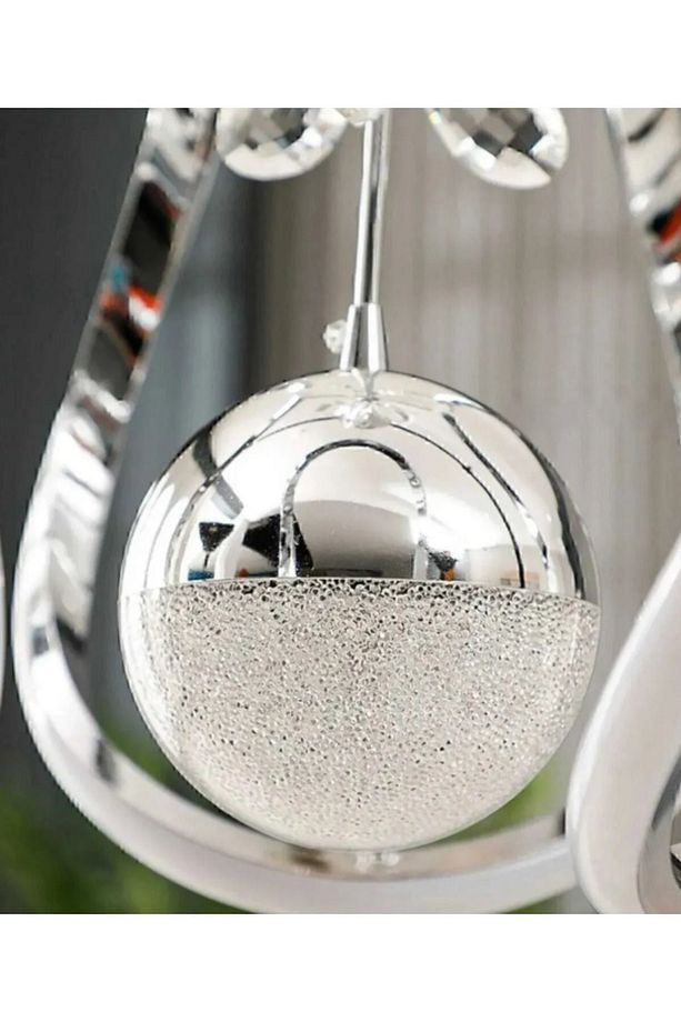 Liora Model Krom Kaplama Salon Mutfak Oturma Yatak Odası Duvar Şık Modern Led Aplik - 3