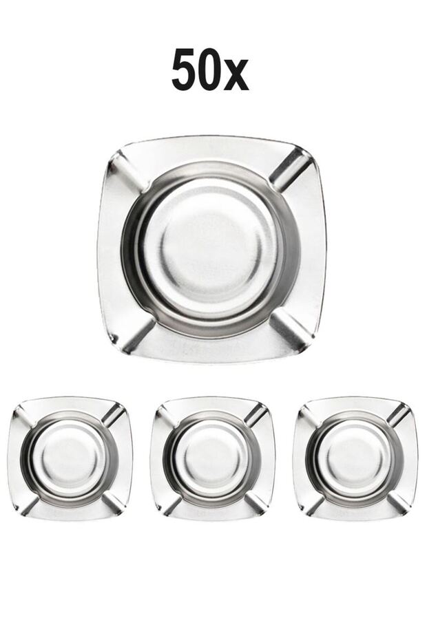 50Pcs Steel 11cm Fine Tea Garden Coffee House Woodshed Ash Tray Ashtray