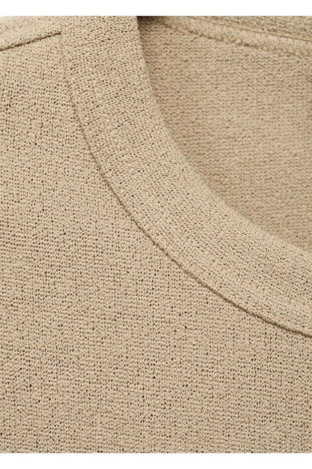 İnce örgülü tişört - 5