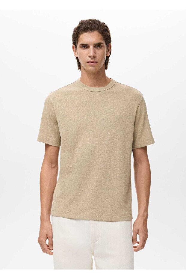 İnce örgülü tişört - 1