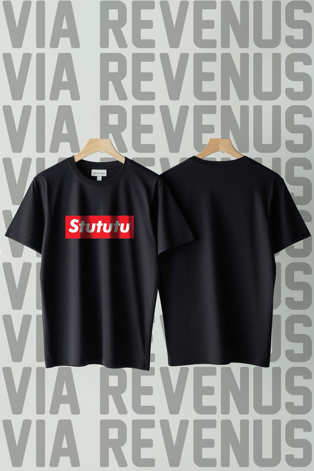 Stututu / Turbo Printed Crew Neck Wide Fit Unisex Tshirt