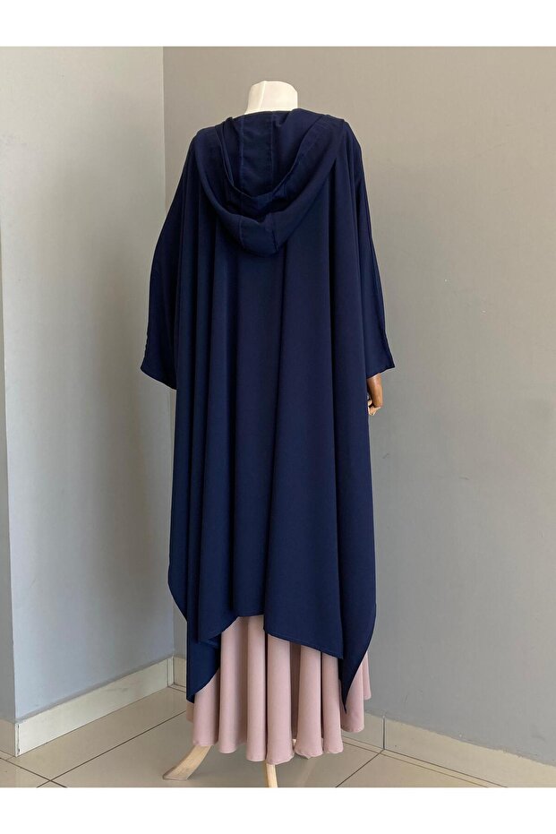 Medine Ipeği Kapüşonlu Panço - 3