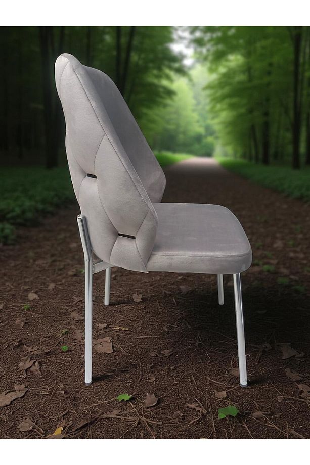 Açelya Silver 4 Kişilik BabyFace Salon & Mutfak Masa Takımı Mdf Lak Panel - 7
