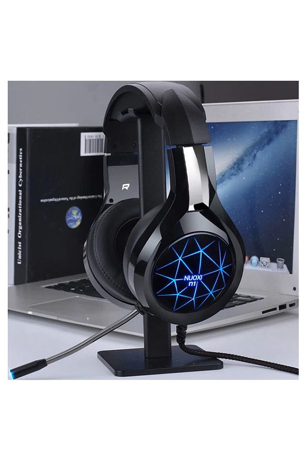 ALLY MC N1 LED Işıklı Mikrofonlu USB Kulaküstü Gamer Kulaklığı-(1903) - TOABM8420-2197 - 4