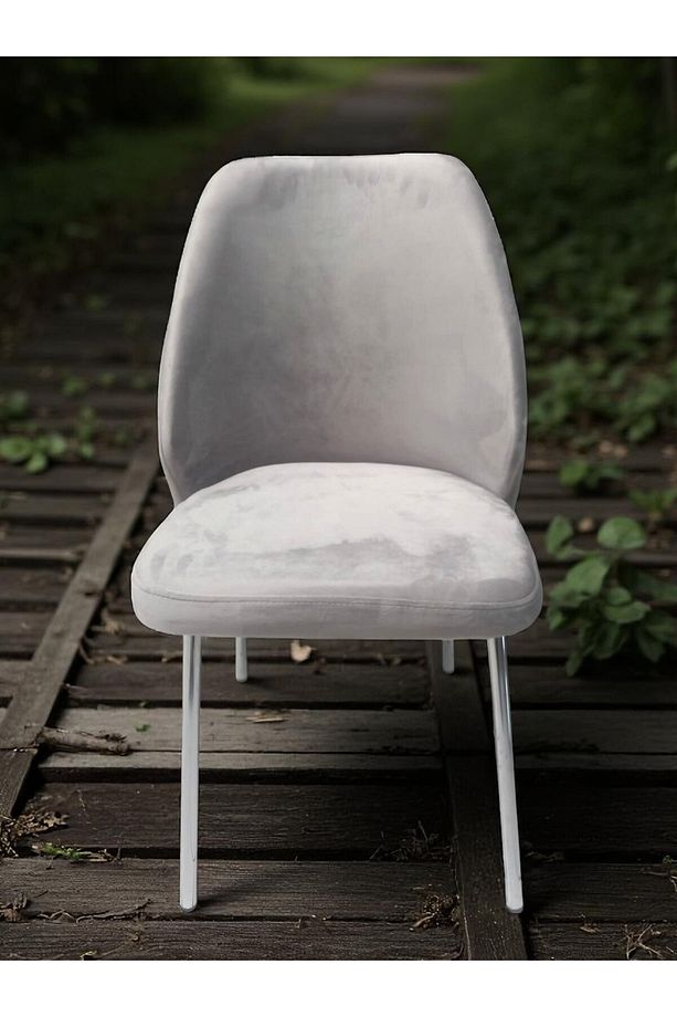 Açelya Silver 4 Kişilik BabyFace Salon & Mutfak Masa Takımı Mdf Lak Panel - 6