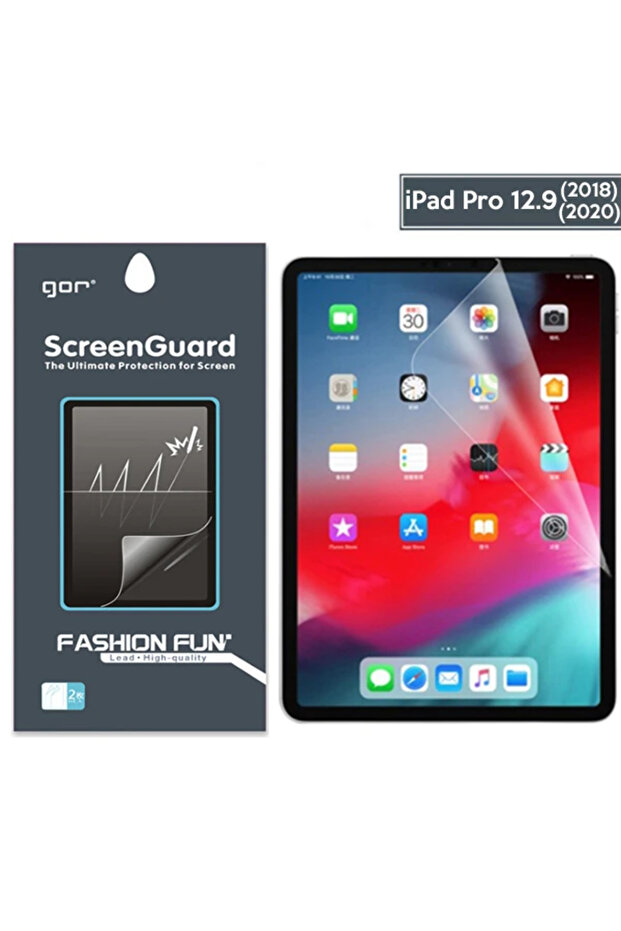 Gor iPad Pro 12.9 (2021)- (2020)- (2018) ماصّ للصدمات واقي شاشة-(5775) - -2046