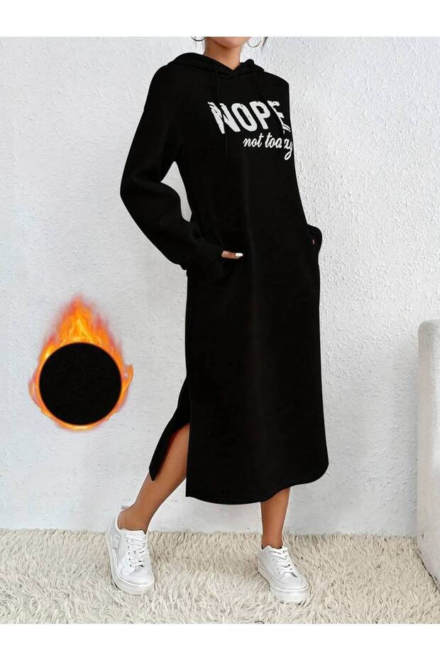 Women's Plus Size Hope Printed Hooded Dress / Tunic