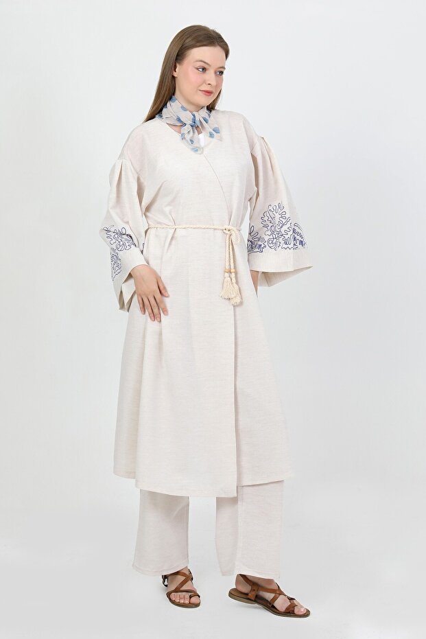 بدلة روج كتان TNS-4379