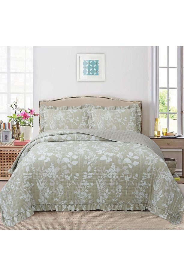 Breeze Fırfırlı Çift Kişilik Yatak Örtüsü Seti - 260x240 cm - 2