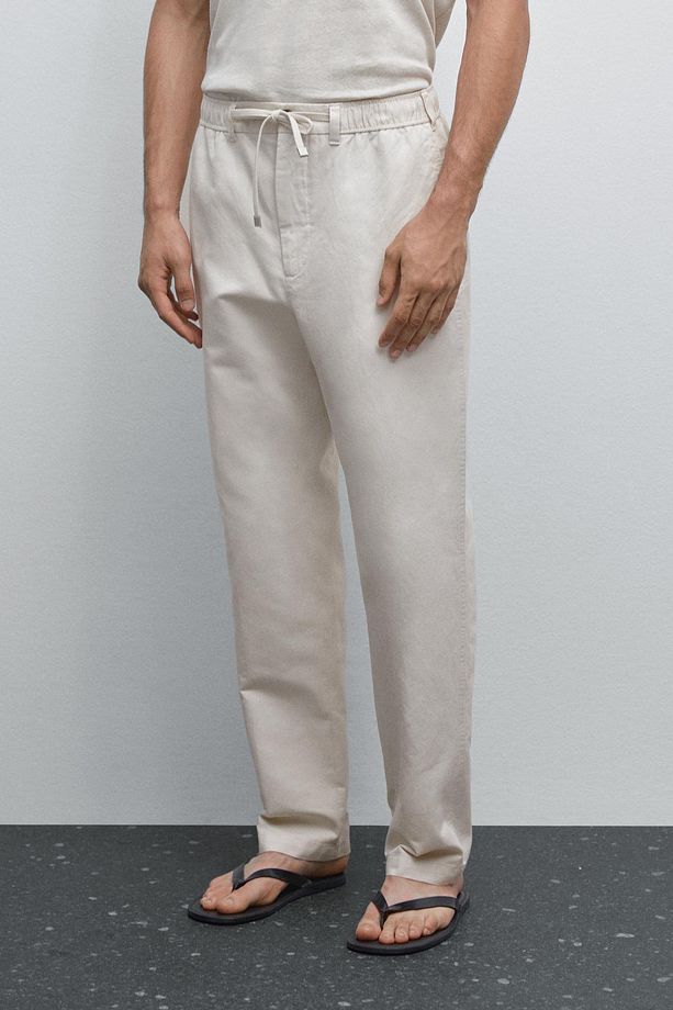 Pamuk karışımı jogger pantolon - 2