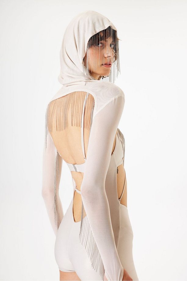 Selene Playsuit - Metalik Bej - 6