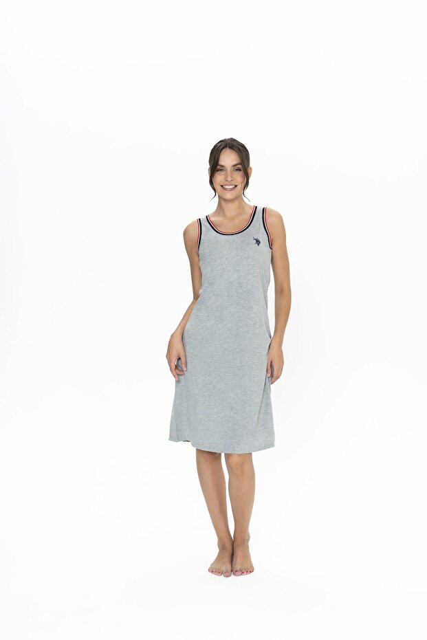 Us Polo Women's Strappy Midi Nightgown