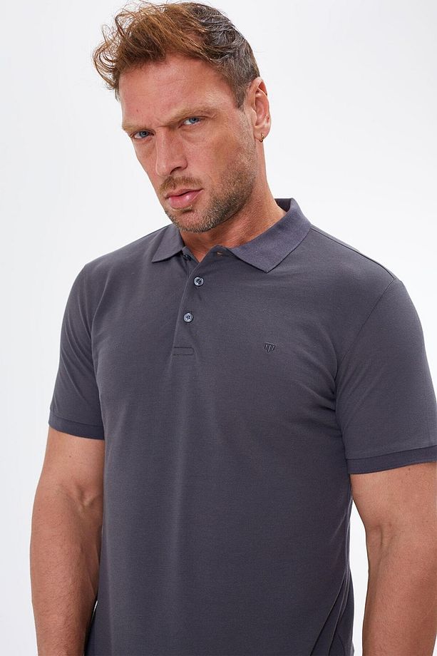 Regular Fit %100 Pamuk Polo Yaka Tişört-PE-3603 - 1